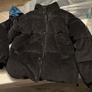 Zara corduroy puffer jacket